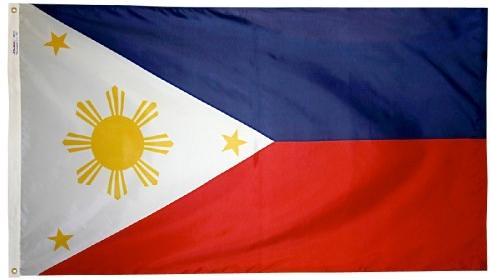 Philippines Flag with Grommets Along the Edges for Wall Mounting - Tampa Home & Garden Store