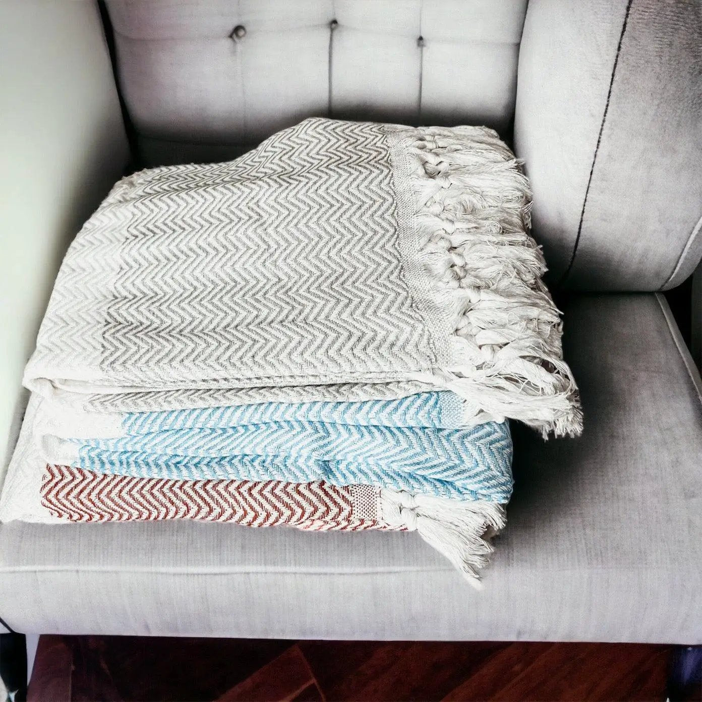 Chevron Towel 200 GSM Turkish Cotton Oversized