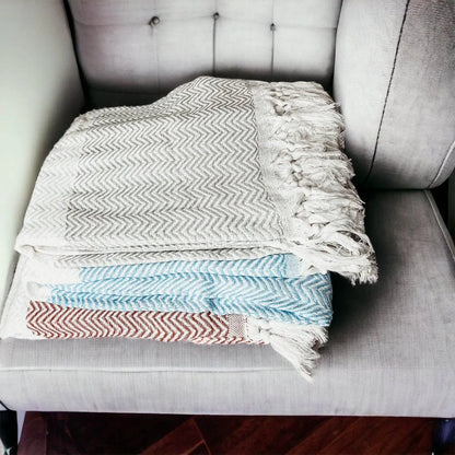 Chevron Towel 200 GSM Turkish Cotton Oversized