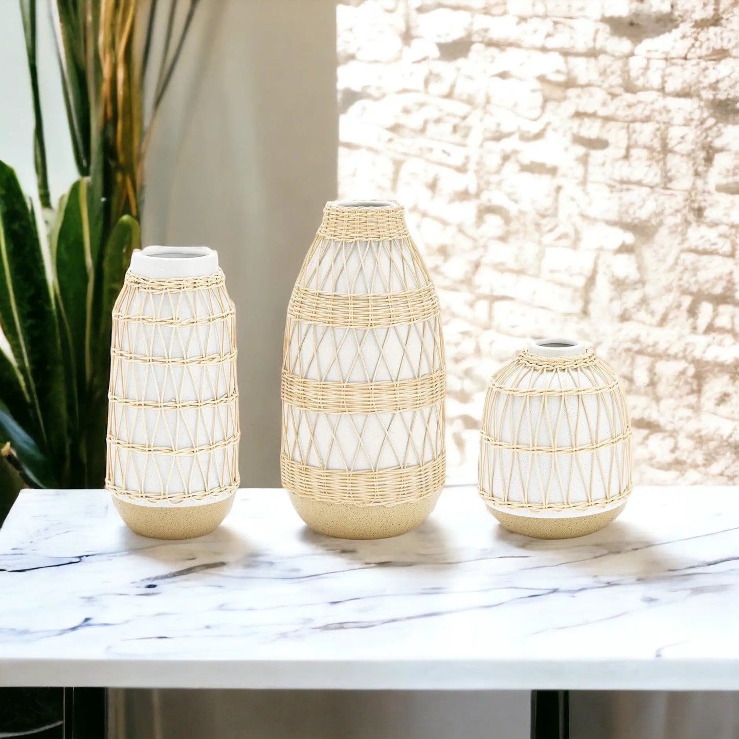 Madison Willow Vase Set for Home Decor and Style