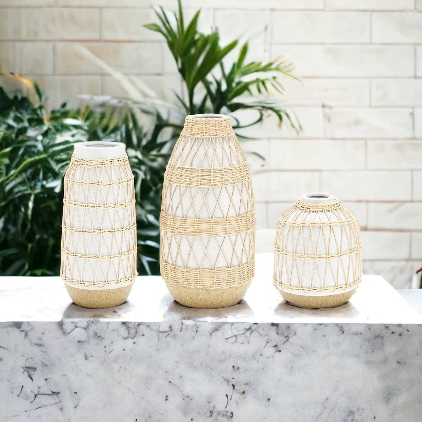 Madison Willow Vase Set for Home Decor and Style