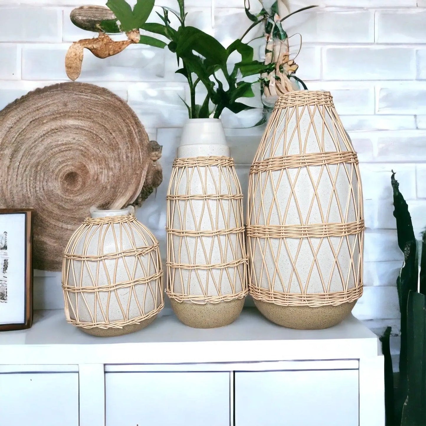 Madison Willow Vase Set for Home Decor and Style