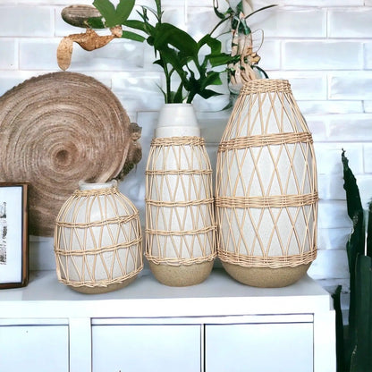 Madison Willow Vase Set for Home Decor and Style