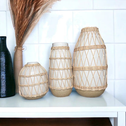 Madison Willow Vase Set for Home Decor and Style