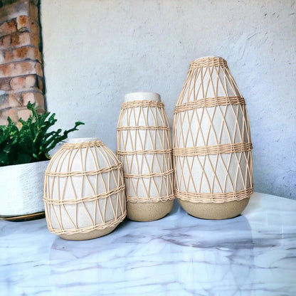 Madison Willow Vase Set for Home Decor and Style