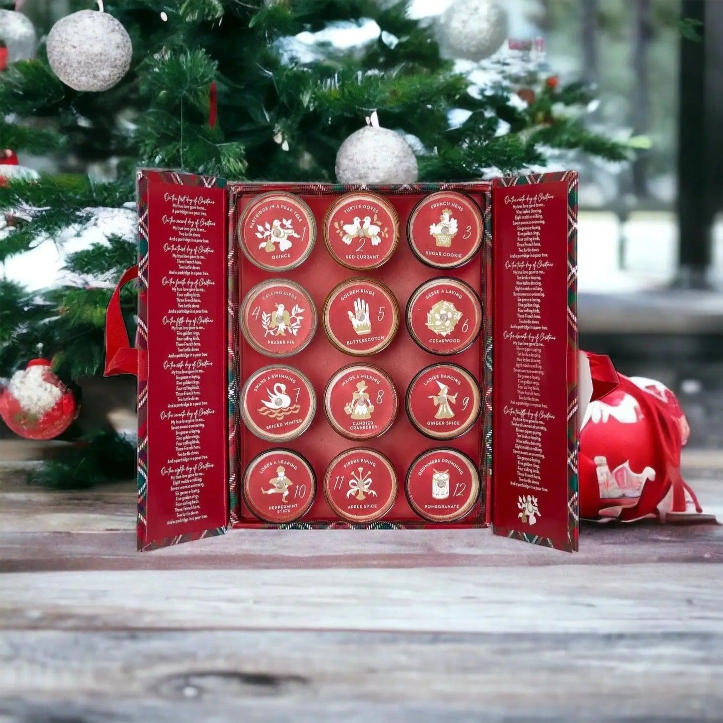 Advent Candle Set With Scented Candles Gift Box