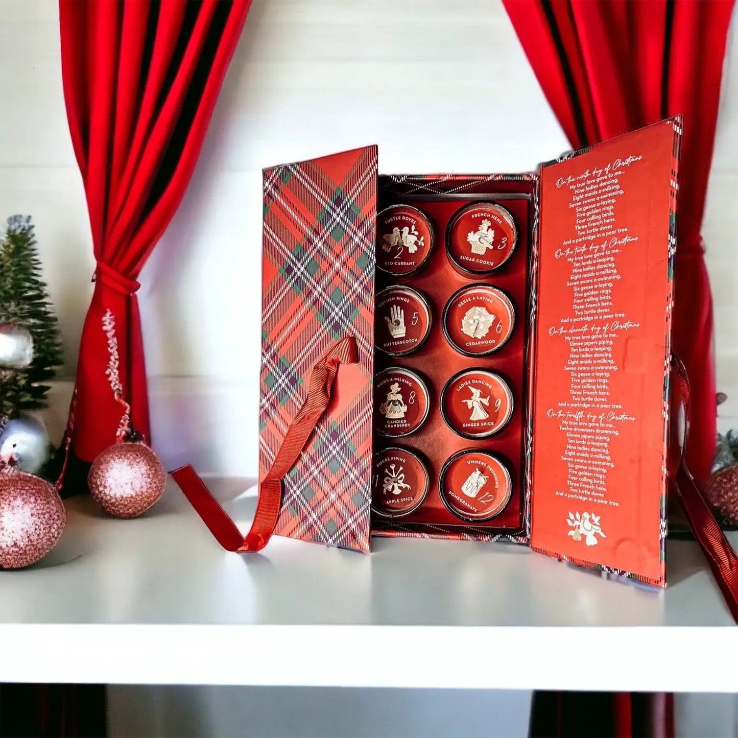 Advent Candle Set With Scented Candles Gift Box