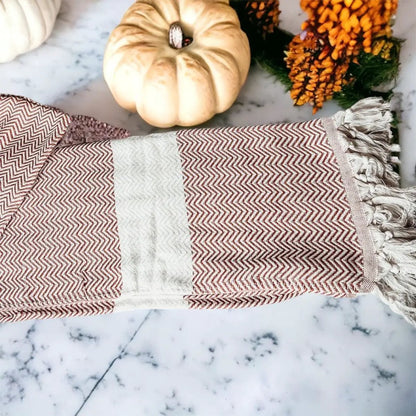 Chevron Towel 200 GSM Turkish Cotton Oversized