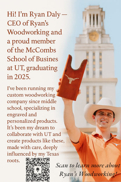 Texas Longhorn Leather Golf Ball Marker set of 2 by Ryan's Woodworking on Tampa Home & Garden Store