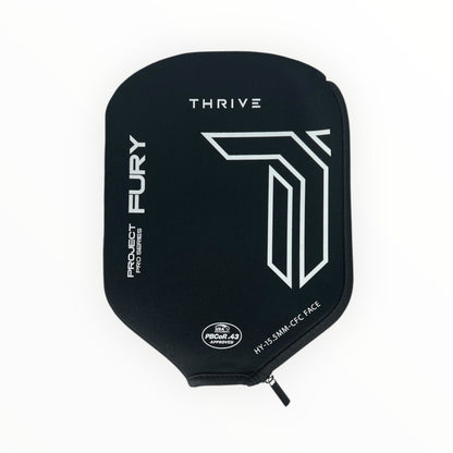 Fury Hybrid pickleball head cover by Thrive Pickleball in black with white logo on Tampa Home & Garden Store