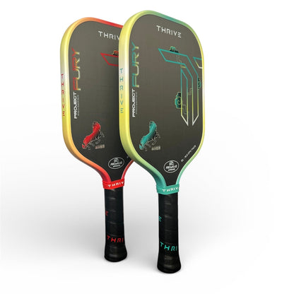 Thrive Pickleball Fury EL 15.5mm paddle pair with neon-yellow/green edge trim on Tampa Home & Garden Store