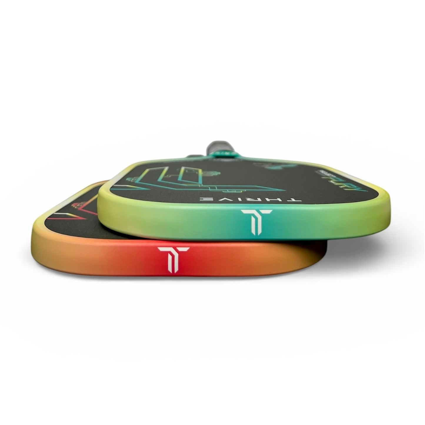 Thrive Fury EL 15.5mm pickleball paddle in green teal; two paddles stacked with Thrive logo on Tampa Home & Garden Store