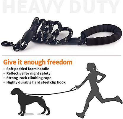 Fido N Feline 6 ft padded rope dog leash orange for medium to large dogs with soft foam handle by Vibhsa on Tampa Home & Garden Store