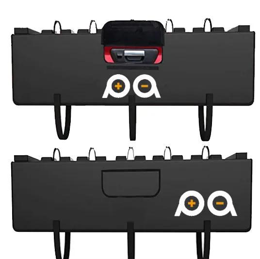 EUNORAU Electric Bike Pick Up Tailgate Pad, black two-panel tailgate pad with mounting straps on Tampa Home & Garden Store