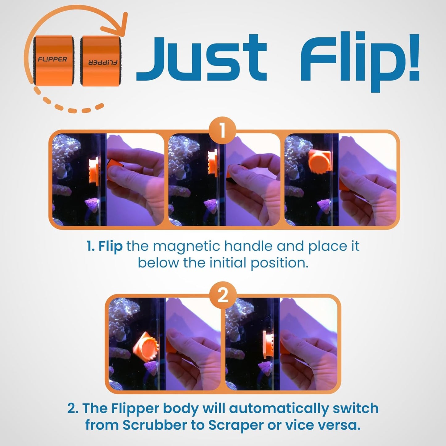 Flipper Pico 2 in 1 Magnetic Aquarium Cleaner