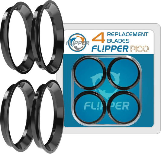 Flipper Pico replacement blades 4-pack black rings for aquarium cleaning Flipper Aquarium Products on Tampa Home & Garden Store