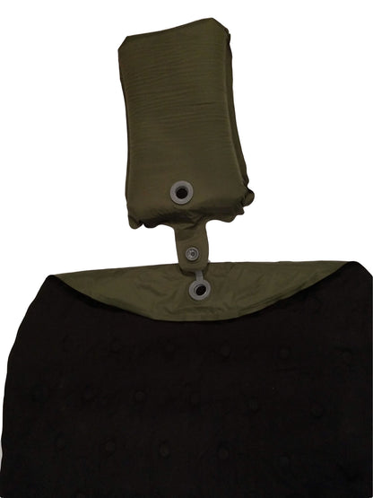 Camping pillow River Country Gear, olive green with metal grommets and strap on Tampa Home & Garden Store