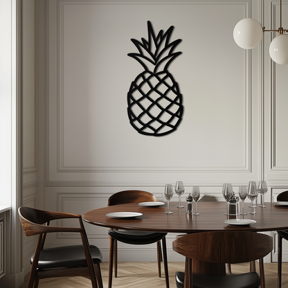 Pineapple Metal Wall Art - Tropical Geometric Home Decor- KAF171 - Tampa Home & Garden Store