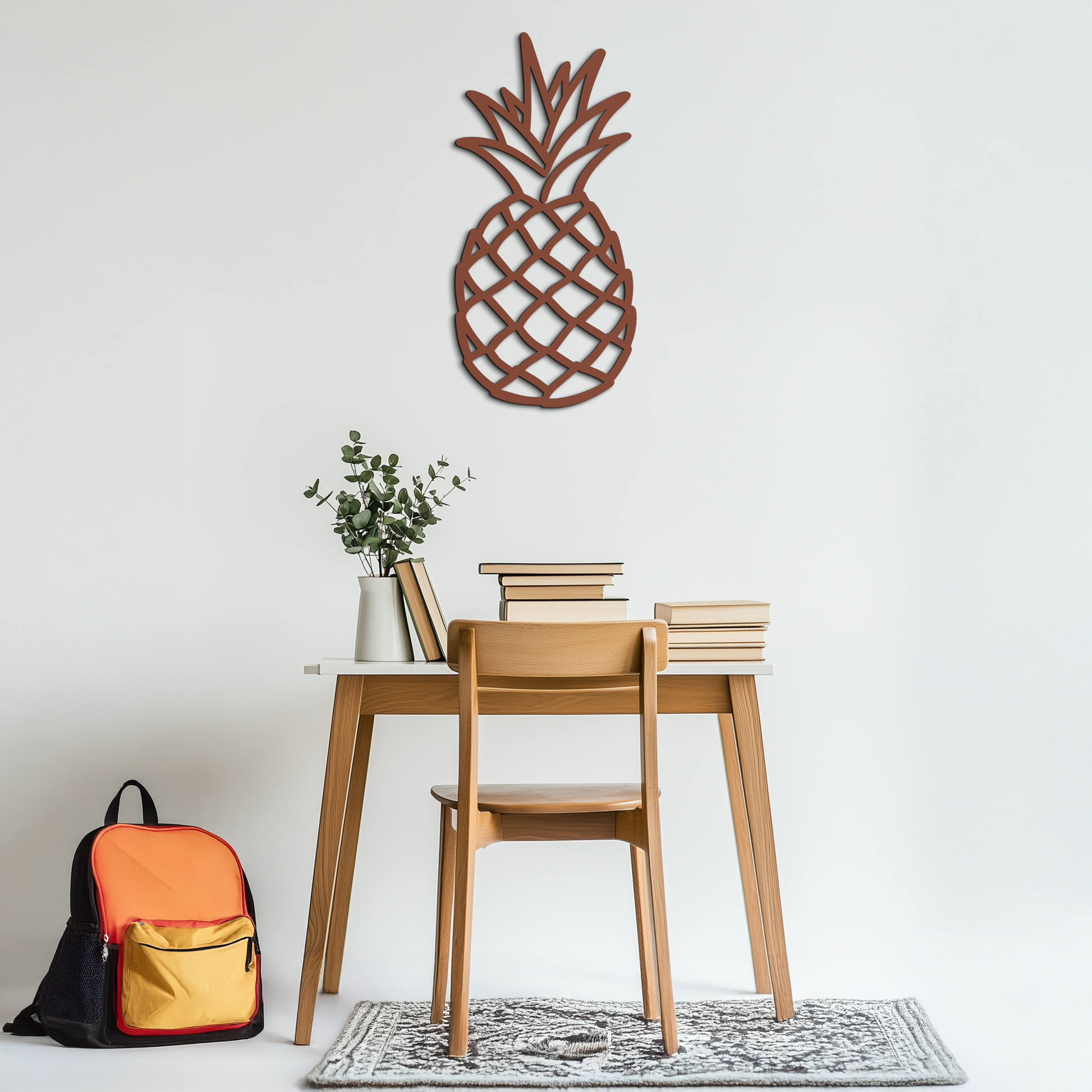 Pineapple Metal Wall Art - Tropical Geometric Home Decor- KAF171 - Tampa Home & Garden Store