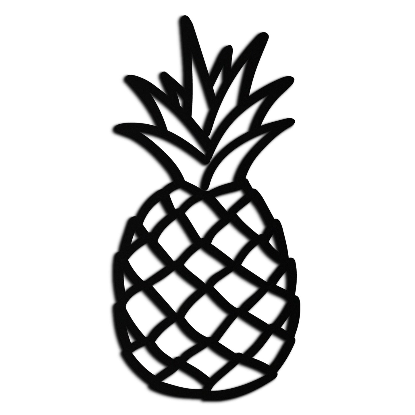 Pineapple Metal Wall Art - Tropical Geometric Home Decor- KAF171 - Tampa Home & Garden Store