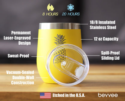 Pineapple - Wine Tumbler - Tampa soil911.com