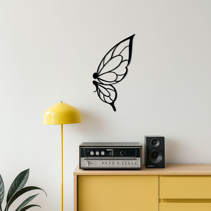 Pink Butterfly Wing Metal Wall Art – Elegant Nature-Inspired Decor - KAFGP003 - Tampa Home & Garden Store