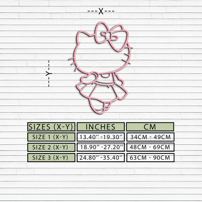Pink Cute Cat Silhouette Metal Wall Art – Playful Character Design - KAFGP007 - Tampa Home & Garden Store