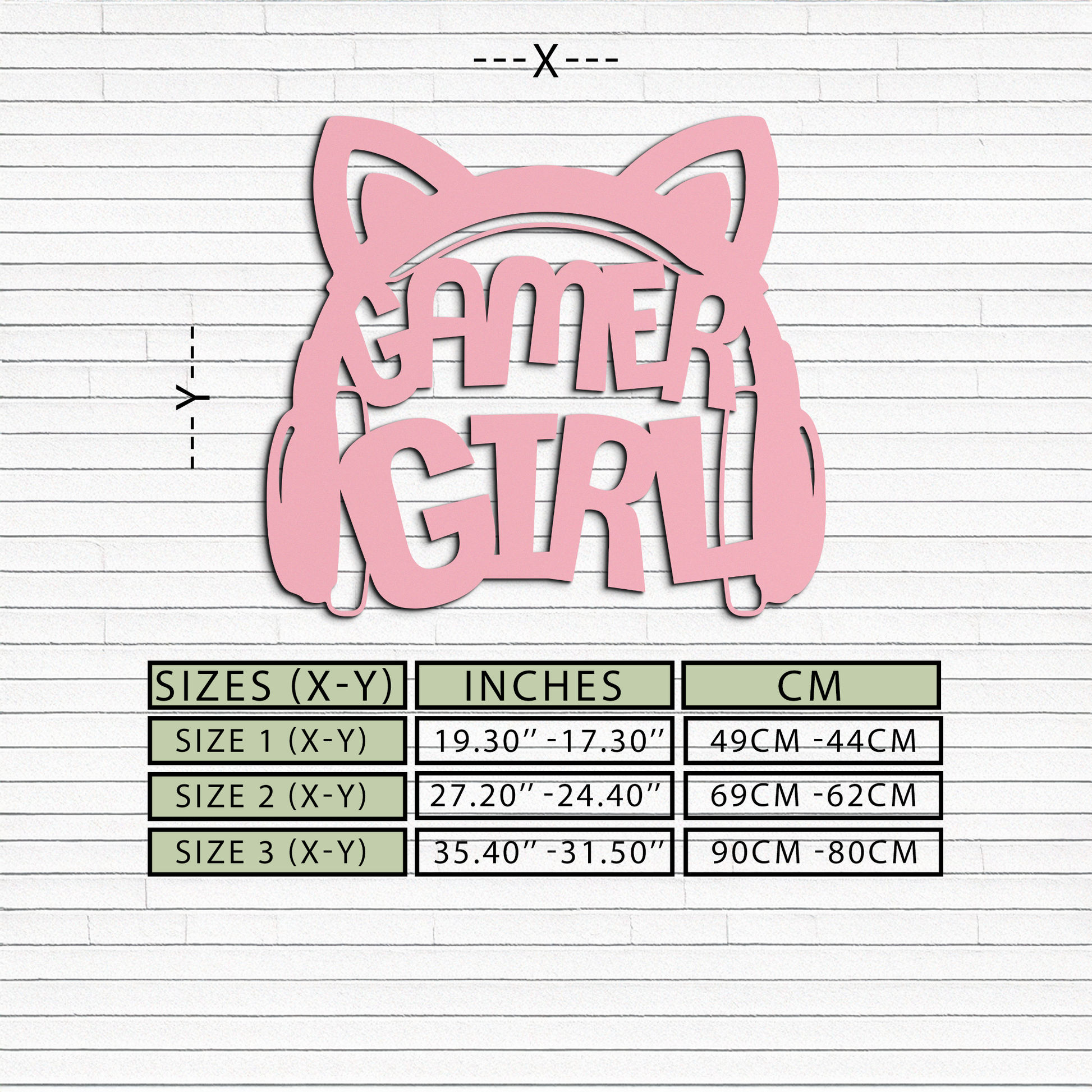 Pink Gamer Girl Metal Wall Art – Playful Gaming Headset Design - KAFGP010 - Tampa Home & Garden Store