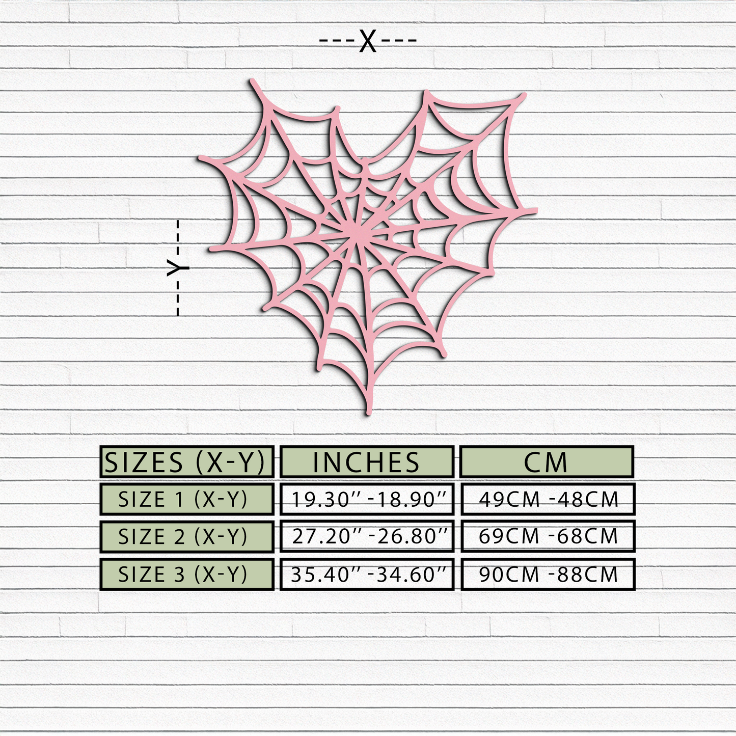 Pink Heart Spider Web Metal Wall Art – Gothic Romantic Decor - KAFGP018 - Tampa Home & Garden Store