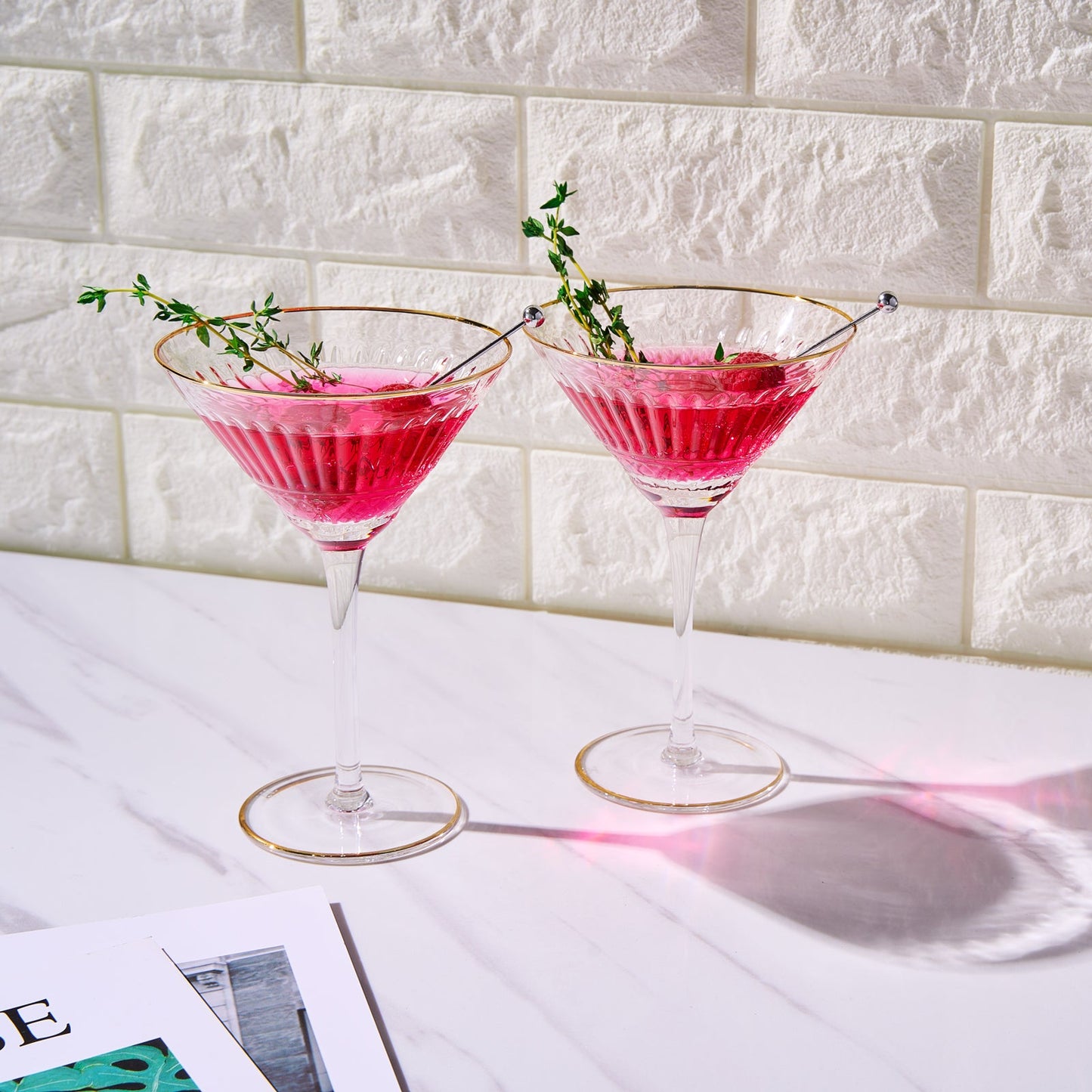 Duomo Crystal Martini Glassware Set of Two