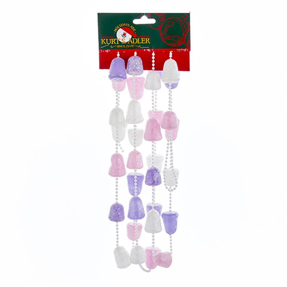 Pink, Purple and White Glittered Gum Drop Garland - Tampa Home & Garden Store