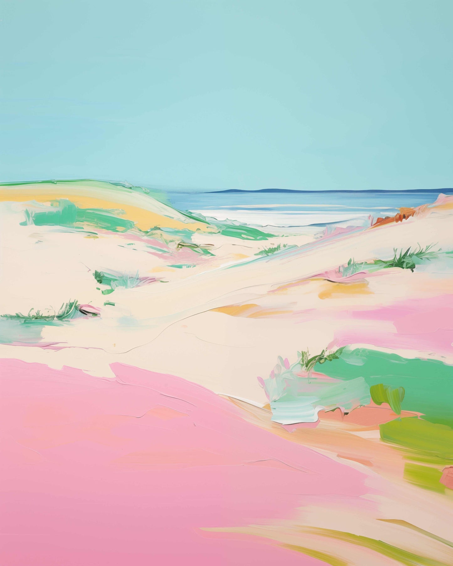 Dunas Rosadas – Lámina de Arte