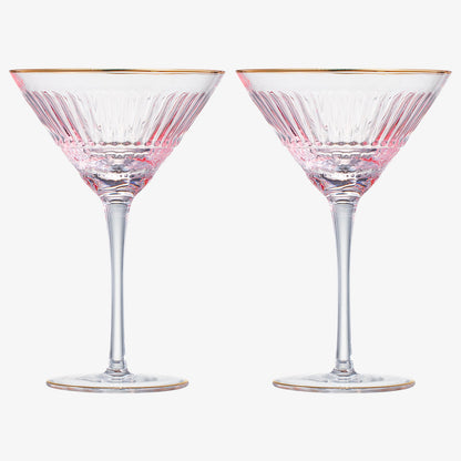 Duomo Crystal Martini Glassware Set of Two