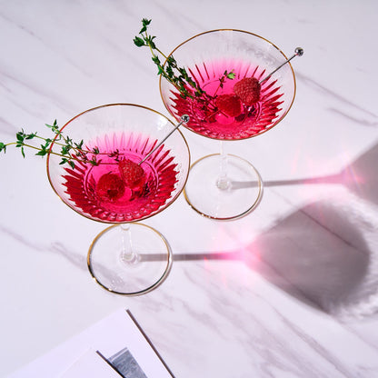 Duomo Crystal Martini Glassware Set of Two