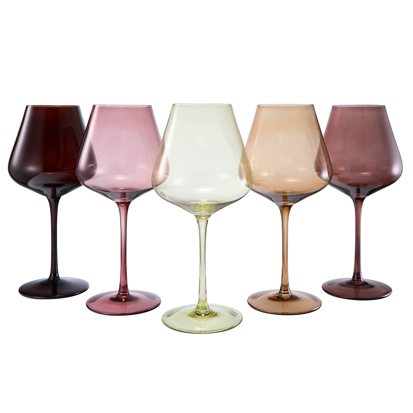Love Decorative Stemmed Wine Glasses Set of Six