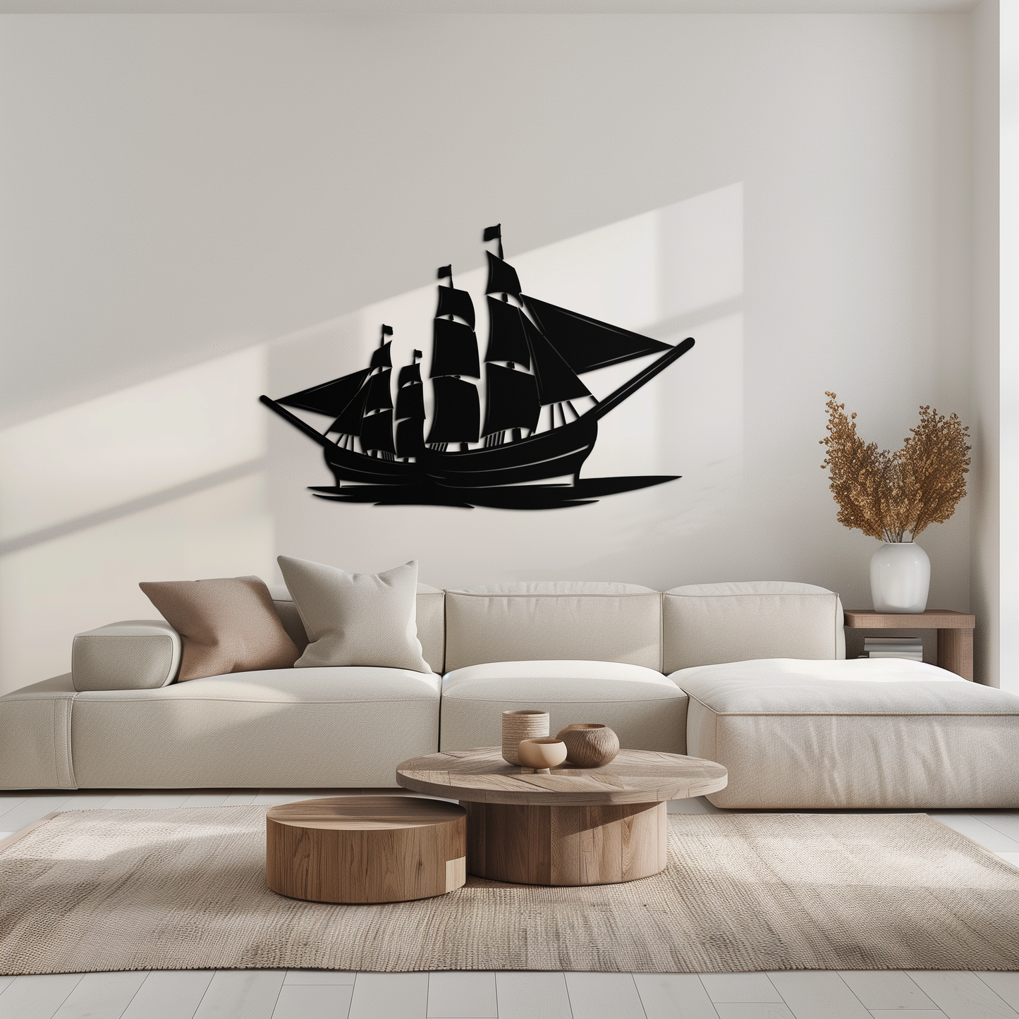Pirate Ship Metal Wall Art - Nautical Decor for Home & Office- KAF175 - Tampa Home & Garden Store