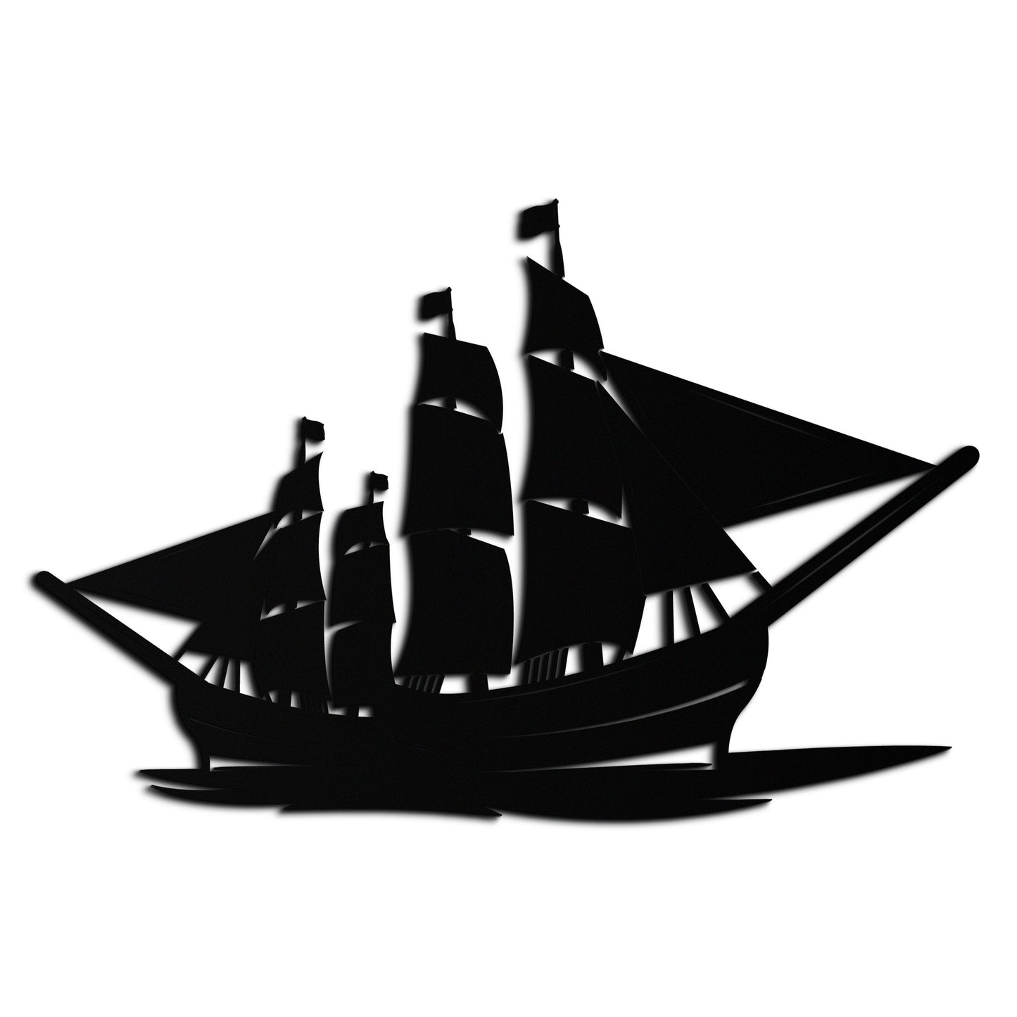 Pirate Ship Metal Wall Art - Nautical Decor for Home & Office- KAF175 - Tampa Home & Garden Store