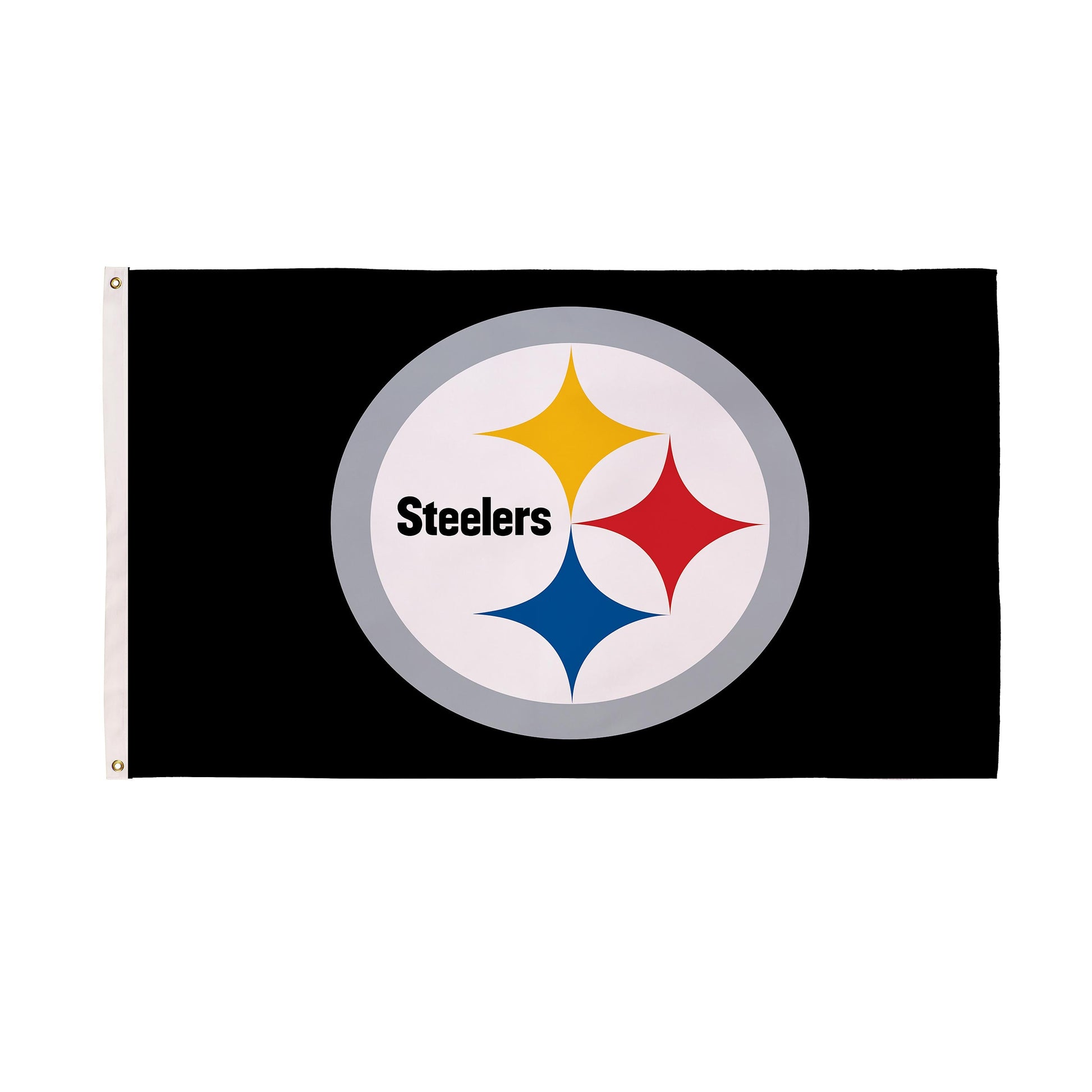 Pittsburgh Steelers Single Sided Estate Flag with 2 Grommets, 3'x5' - Tampa Home & Garden Store