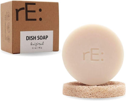 🌿 Plastic-Free Dish Soap with Natural Loofah – Eco-Conscious Cleaning, Elevated - Tampa Home & Garden Store