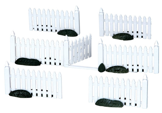 Plastic Picket Fence - 7 Piece Set - Tampa Home & Garden Store