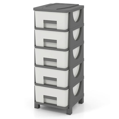 Plastic Storage Organizer with Handles and Drawer