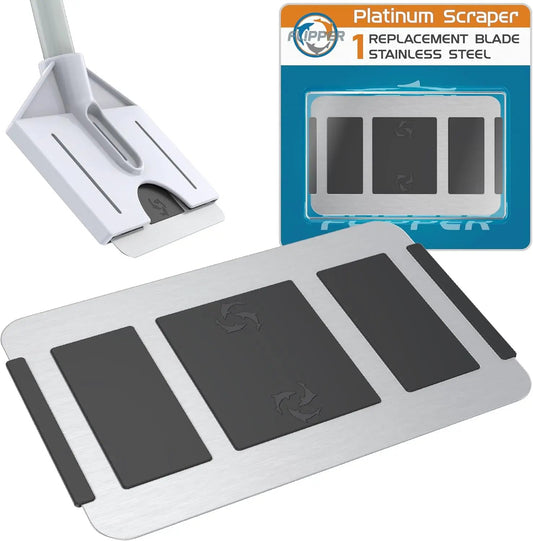 Flipper Platinum Scraper replacement blades for aquarium cleaning stainless steel blades on Tampa Home & Garden Store