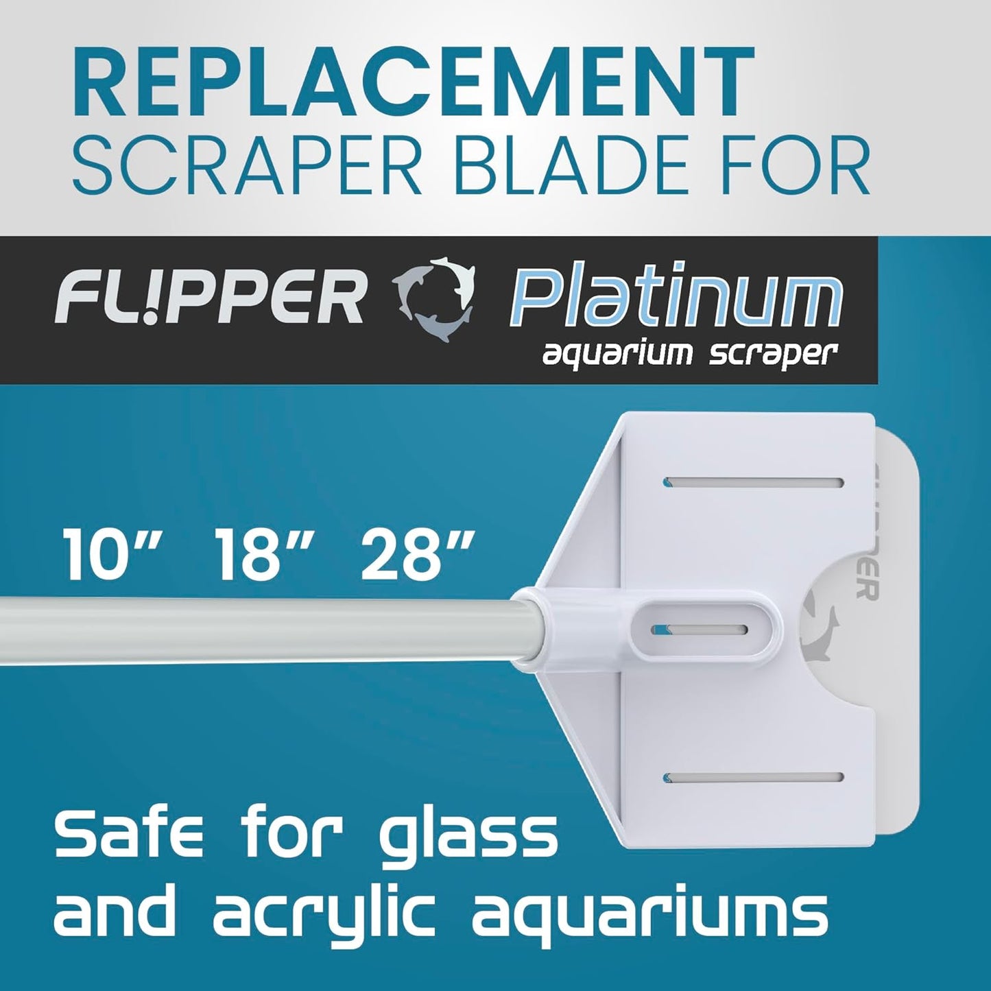 Flipper Platinum Algae Scraper Blades 10 Pack