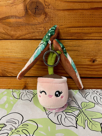 Plush Keychain Begonia Variegated Maculata - Tampa Home & Garden Store