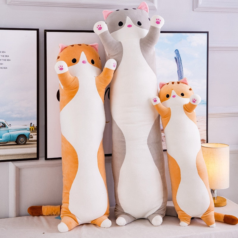 Plush Long Cat Body Pillow - Tampa Home & Garden Store
