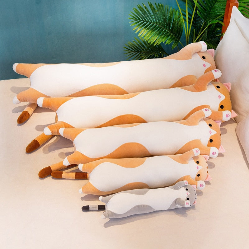 Plush Long Cat Body Pillow - Tampa Home & Garden Store