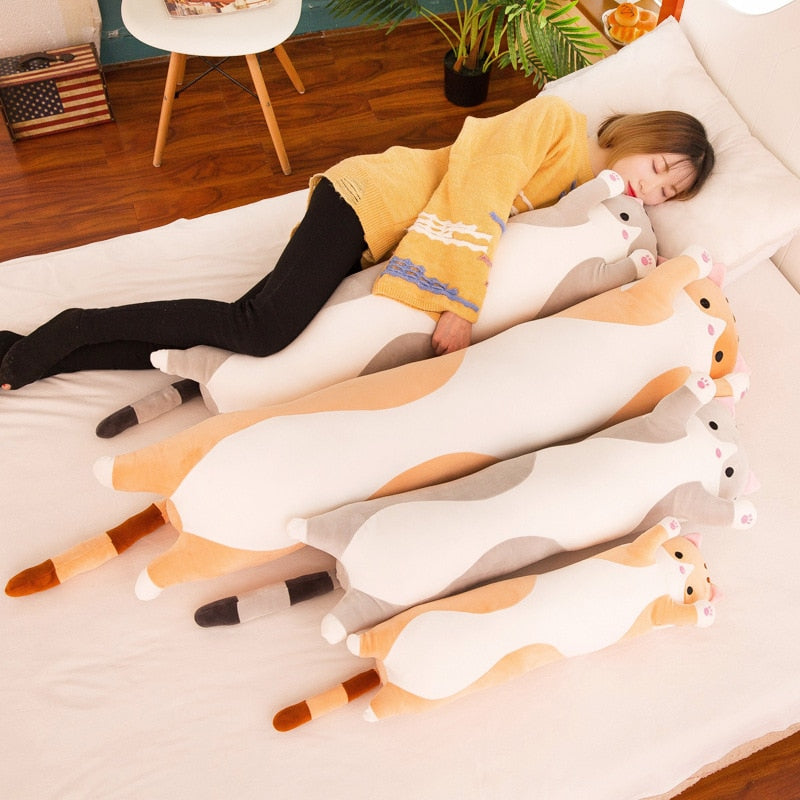 Plush Long Cat Body Pillow - Tampa Home & Garden Store