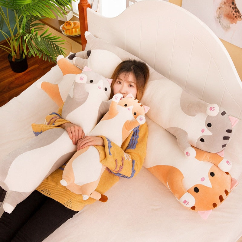Plush Long Cat Body Pillow - Tampa Home & Garden Store