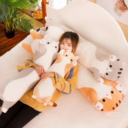 Plush Long Cat Body Pillow - Tampa Home & Garden Store