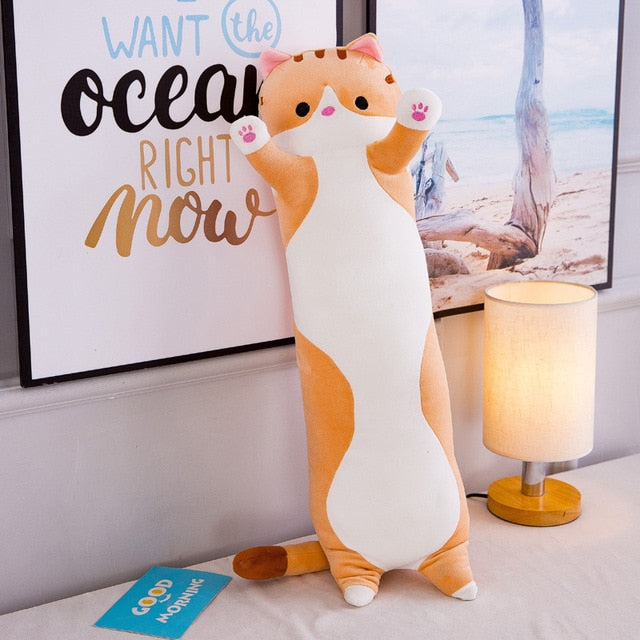 Plush Long Cat Body Pillow - Tampa Home & Garden Store